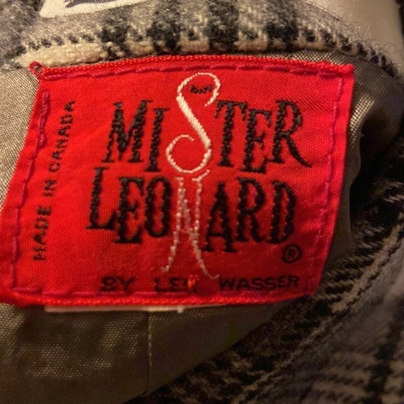 Cool Vintage black and  cream Mister Leonard Blazer wool double breasted stylish - Picture 11 of 11